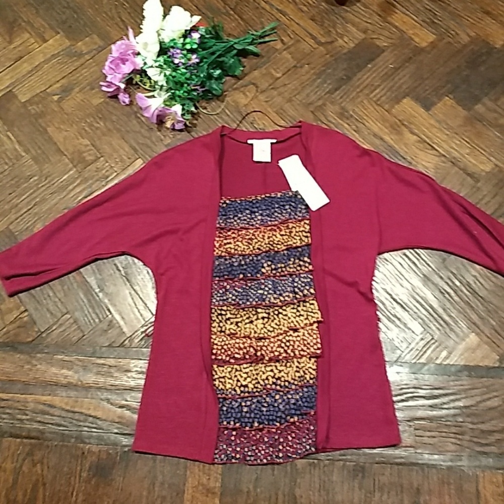 NEW💃Como" blouse size(S) color purple potion